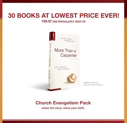 More Than A Carpenter 30 Pack, Church Evangelism Pack 30-Pack 1