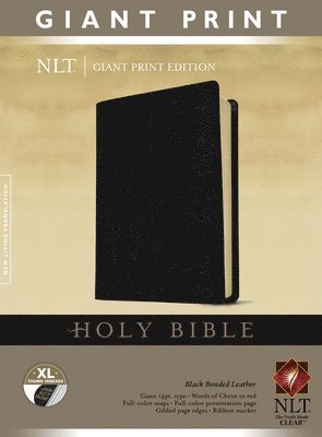 Tyndale - NLT Holy Bible, Giant Print, Black, Indexed, Inbunden