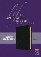 bokomslag NKJV Life Application Study Bible Large Print, Black