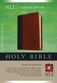 bokomslag NLT Compact Bible Tutone Brown/Tan