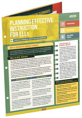 Pérsida Himmele, William Himmele - Planning Effective Instruction for Ells (Quick Reference Guide), Häftad