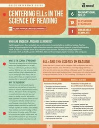 bokomslag Centering Ells in the Science of Reading (Quick Reference Guide)