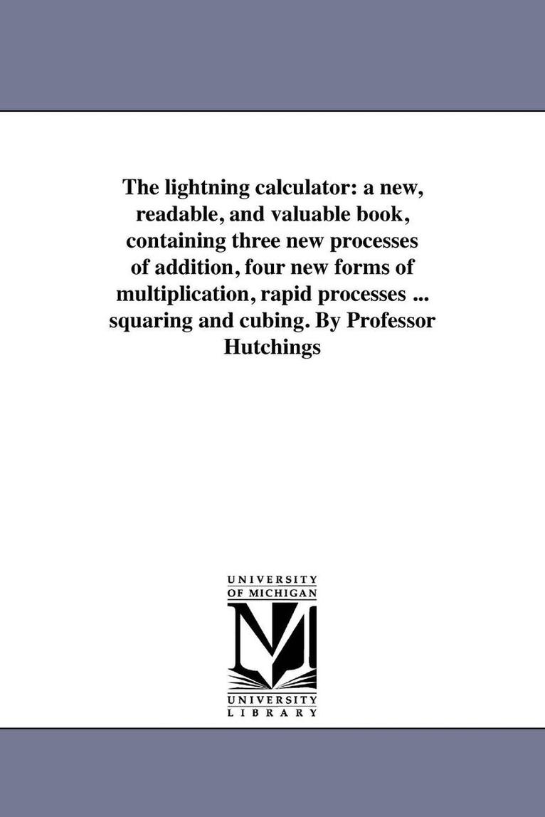 The lightning calculator 1