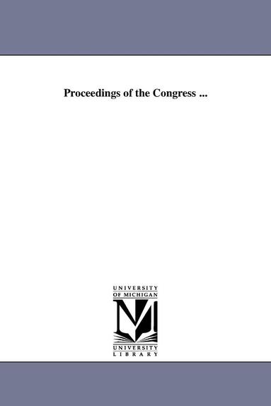 bokomslag Proceedings of the Congress ...