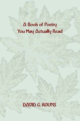 bokomslag Book of Poetry You May Actually Read