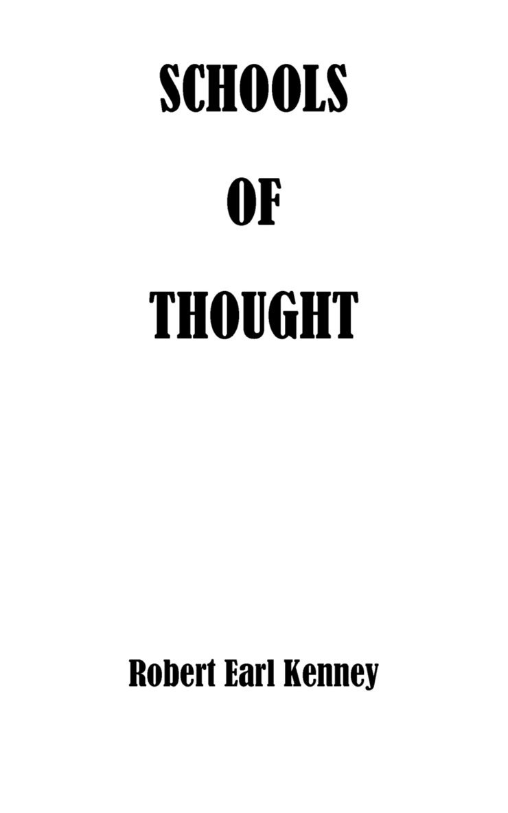 Schools of Thought 1