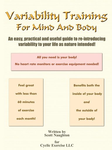 bokomslag Variability Training For Mind And Body