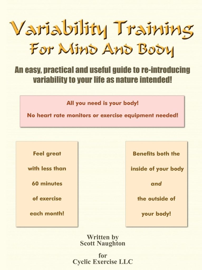 Variability Training For Mind And Body 1