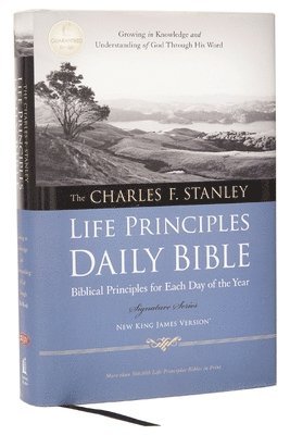 NKJV, Charles F. Stanley Life Principles Daily Bible, Hardcover 1