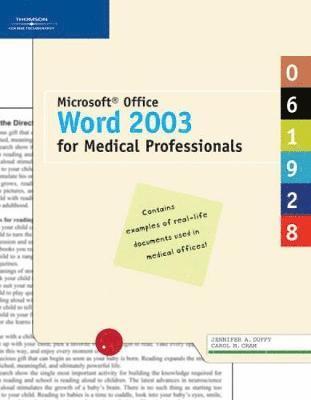 bokomslag Microsoft Office Word 2003 for Medical Professionals