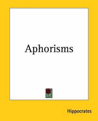 bokomslag Aphorisms