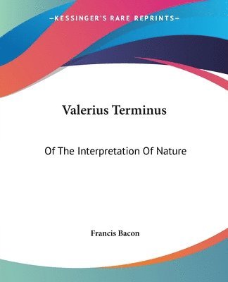 bokomslag Valerius Terminus