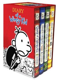 bokomslag Diary of a Wimpy Kid Box of Books 1-4 Hardcover Gift Set: Diary of a Wimpy Kid, Rodrick Rules, the Last Straw, Dog Days