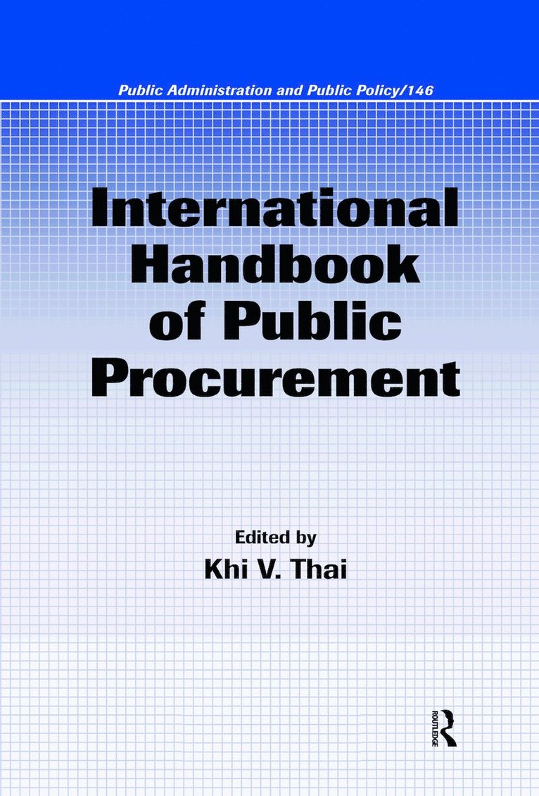 International Handbook of Public Procurement 1