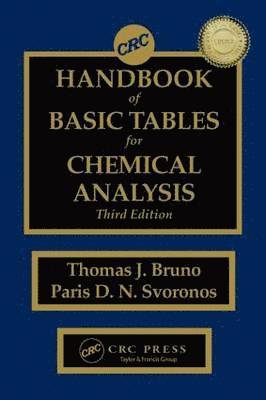 bokomslag CRC Handbook of Basic Tables for Chemical Analysis