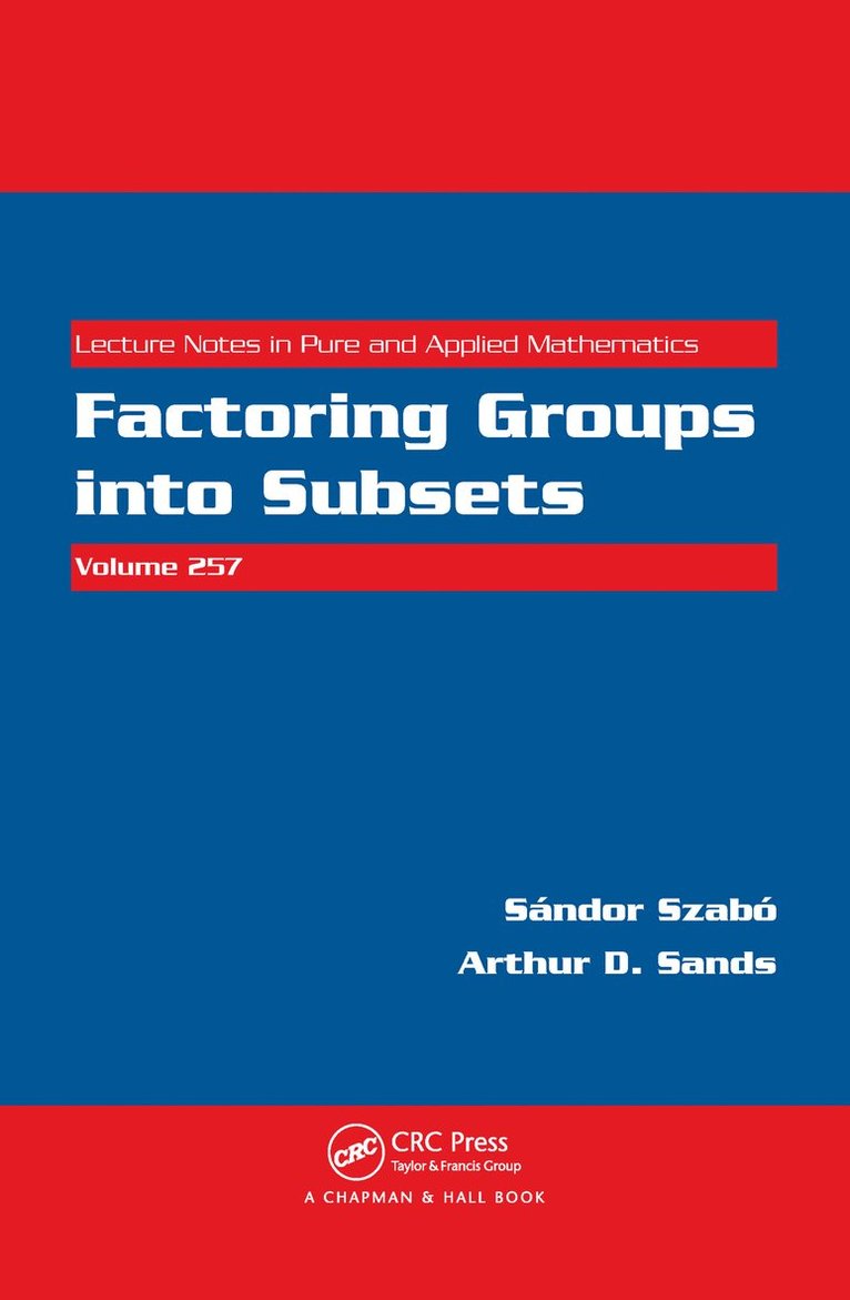 Factoring Groups into Subsets 1