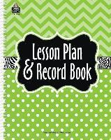 bokomslag Lime Chevron and Dots Lesson Plan & Record Book