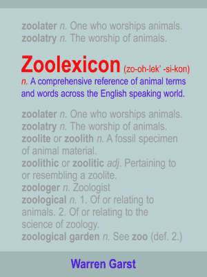 bokomslag ZOOLEXICON (zo-oh-lek'-si-kon) N.