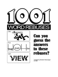 bokomslag 1001 Word Rebuses