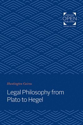 Legal Philosophy from Plato to Hegel 1