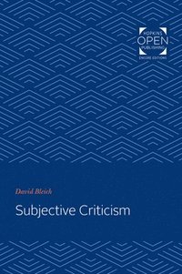 bokomslag Subjective Criticism