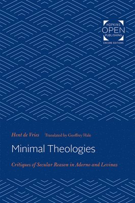 Hent de Vries - Minimal Theologies, Häftad