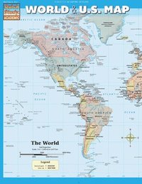 bokomslag World & U.S. Map: A Quickstudy Laminated Refefence Guide