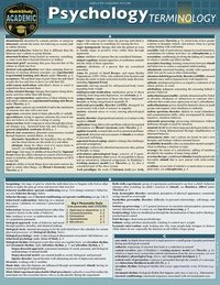 bokomslag Psychology Terminology: A Quickstudy Laminated Reference Guide