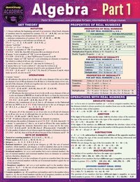 bokomslag Algebra Part 1: A Quickstudy Laminated Reference Guide