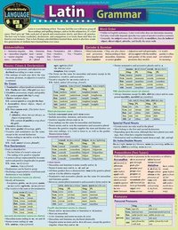 bokomslag Latin Grammar: A Quickstudy Laminated Reference Guide