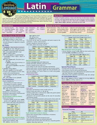 bokomslag Latin Grammar: A Quickstudy Laminated Reference Guide