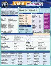 bokomslag Latin Vocabulary: A Quickstudy Laminated Reference Guide