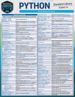 bokomslag Python Standard Library: A Quickstudy Laminated Reference Guide