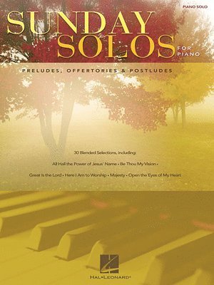 bokomslag Sunday Solos For Piano
