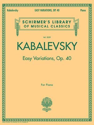 bokomslag Easy Variations, Op. 40: Schirmer Library of Classics Volume 2059