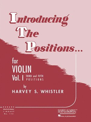 bokomslag Introducing the Positions for Violin: Volume 1 - Third and Fifth Position