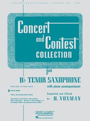H. Voxman - Concert and Contest Collection for BB Tenor Saxophone: Solo Book Only, Häftad