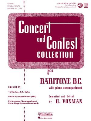 bokomslag Concert and Contest Collection for Baritone B.C.