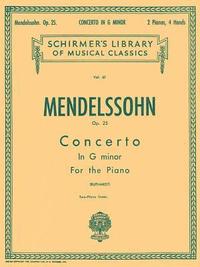 bokomslag Concerto No. 1 in G Minor, Op. 25: Schirmer Library of Classics Volume 61 Piano Duet Nfmc 2024-2028 Selection