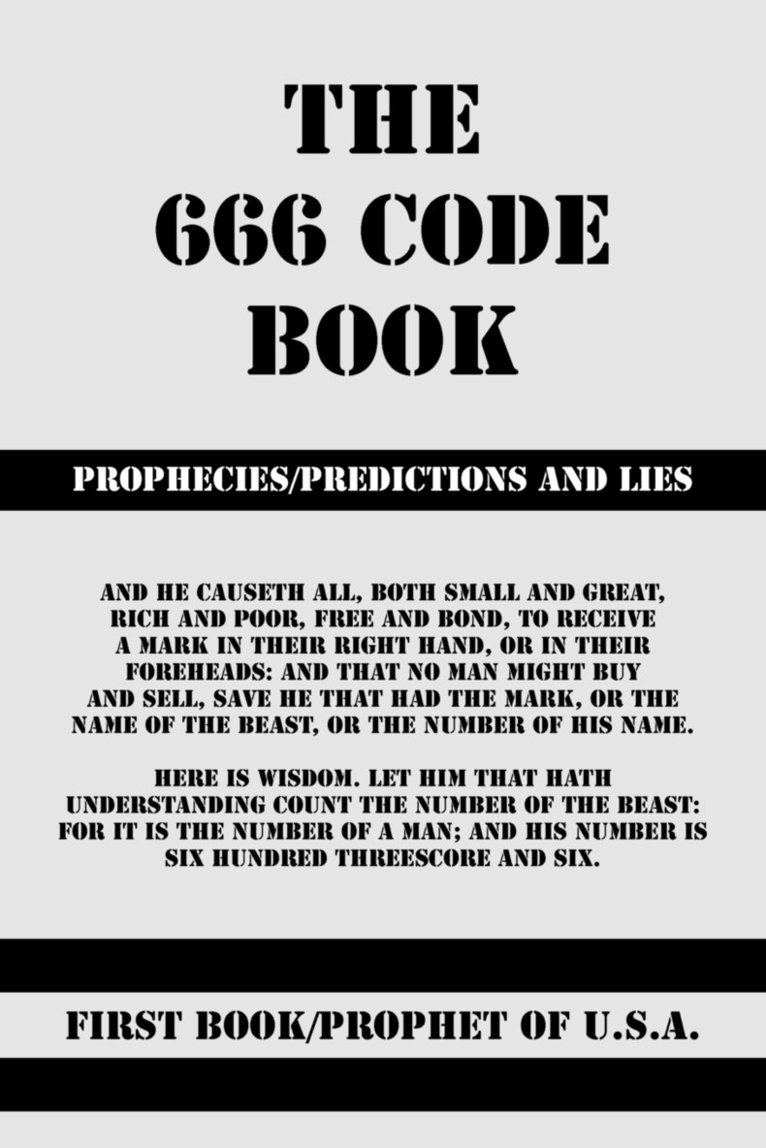 PROPHET OF U.S.A., Prophet of U. S. a. - 666 Code Book, Häftad