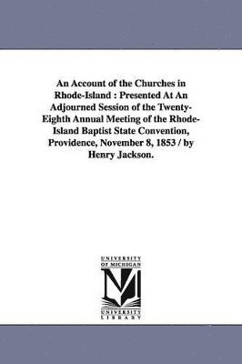 An Account of the Churches in Rhode-Island 1