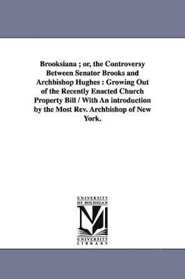 Erastus Brooks - Brooksiana; or, the Controversy Between Senator Brooks and Archbishop Hughes, Häftad
