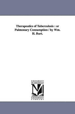 bokomslag Therapeutics of Tuberculosis