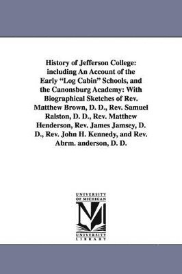 bokomslag History of Jefferson College