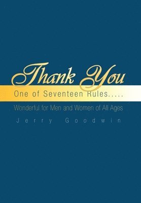 Jerry Goodwin - Thank You, Inbunden