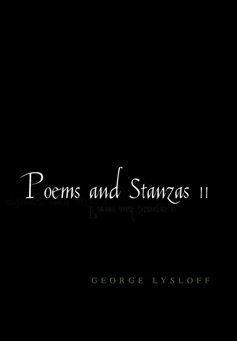 Poems and Stanzas II 1