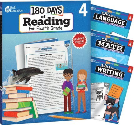 Multiple Authors, Margot Kinberg - 180 Days(tm) Reading, Math, Writing, & Language for Grade 4: 4-Book Set: Practice, Assess, Diagnose, Häftad
