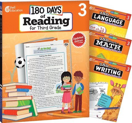 Multiple Authors, Christine Dugan - 180 Days(tm) Reading, Math, Writing, & Language for Grade 3: 4-Book Set: Practice, Assess, Diagnose, Häftad
