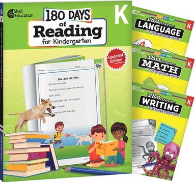 Christine Dugan, Tracy Pearce, Suzanne Barchers, Multiple Authors - 180 Days™: Reading, Math, Writing, & Language for Grade K: 4-Book Set, Häftad