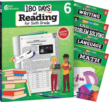 Multiple Authors - 180 Days(tm) Reading, Math, Problem Solving, Writing, & Language for Grade 6: 5-Book Set: Practice, Assess, Diagnose, Häftad